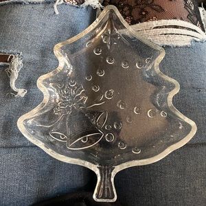 Vintage Crystal Clear Industries Celebrations 7” Bon Bon plate party decor